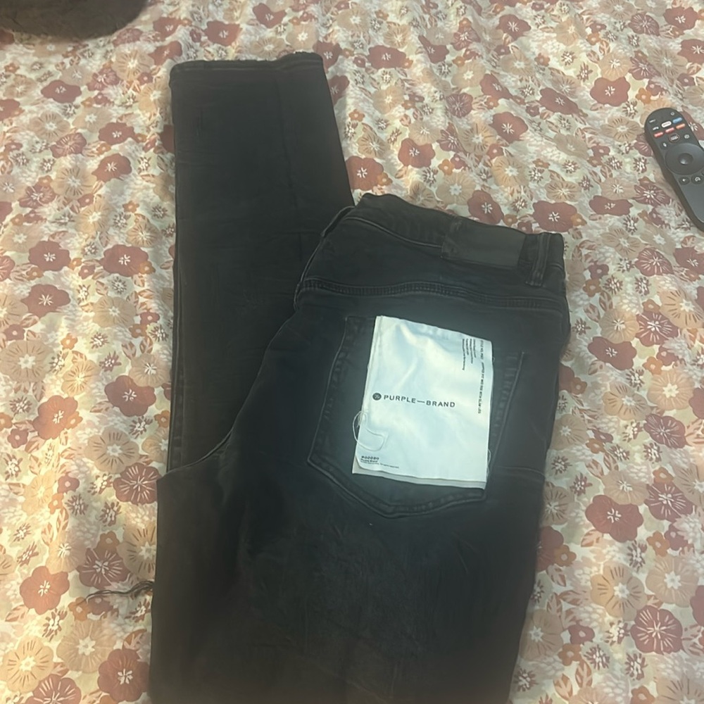 Purple band jeans